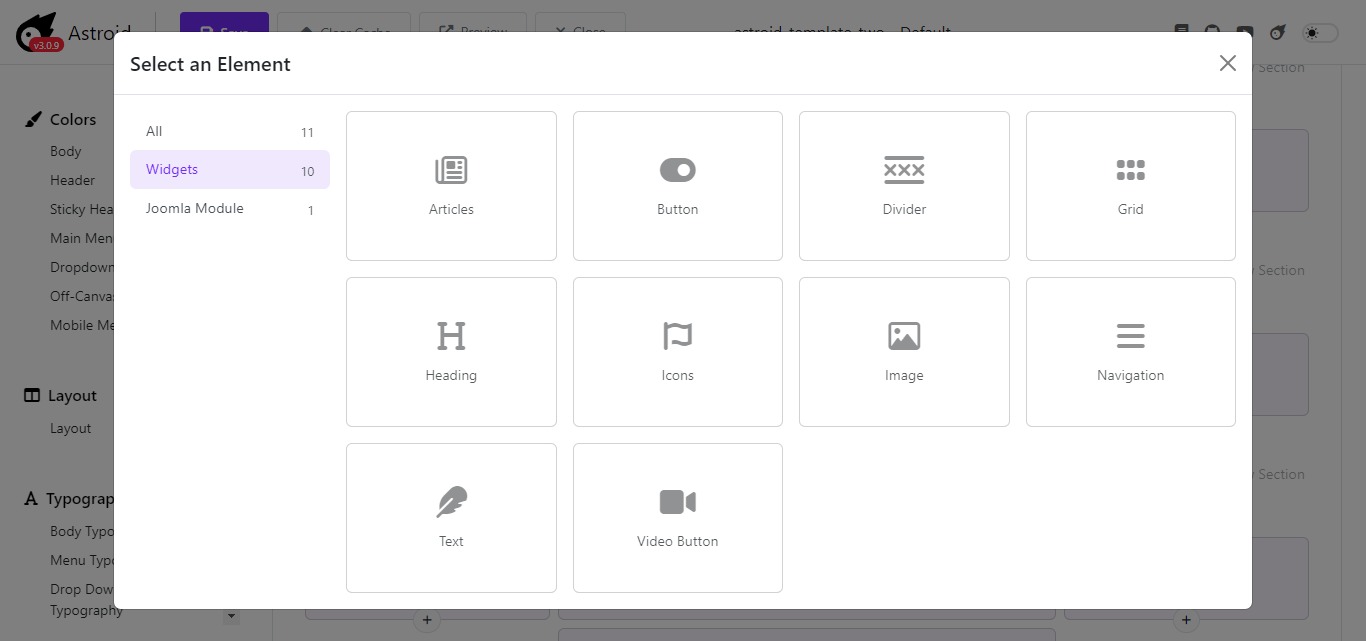 Astroid New Widgets