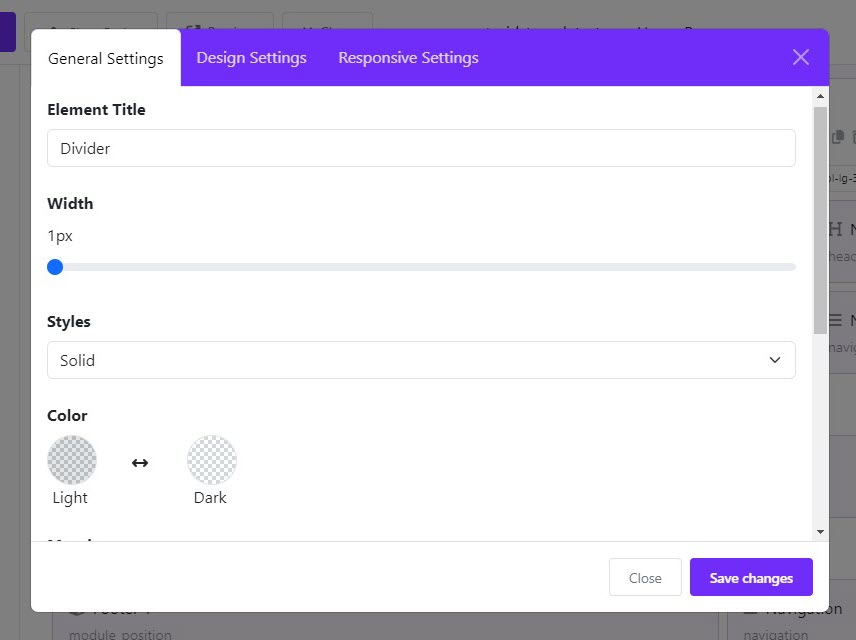 Divider Widget